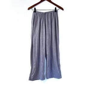 Kathleen Sommers Grey Semi Sheer Pants Small Lagenlook Casual Summer